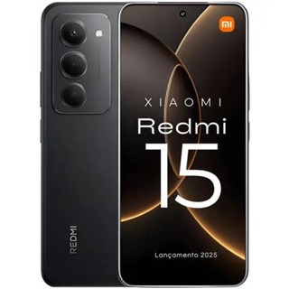 Smartphone Xiaomi Redmi 15 256GB 8GB/128GB 6GB 7000mAh Lançamento 2025 Lacrado + Nota Fiscal em Oferta na Shopee
