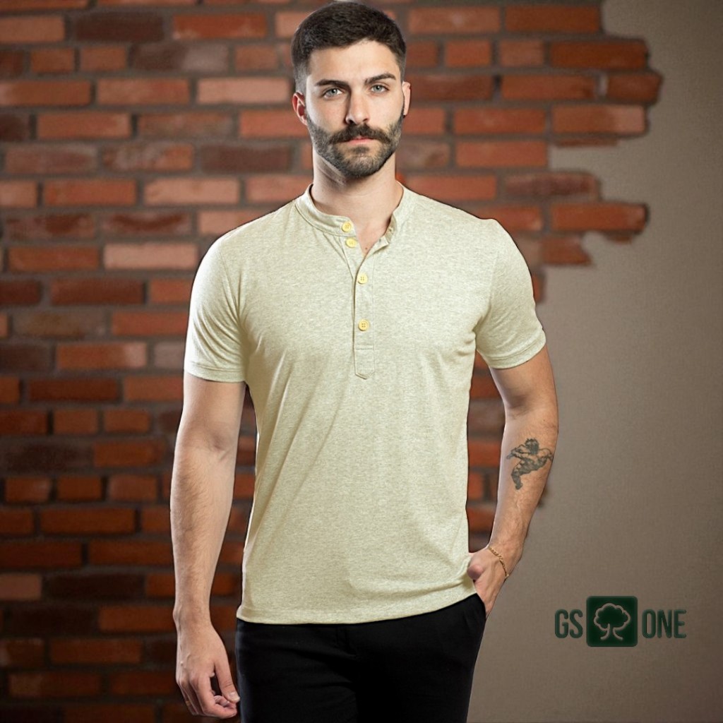 Camisa Gola Padre Masculina - Estilo Clássico e Confortável para Todas as Ocasiões