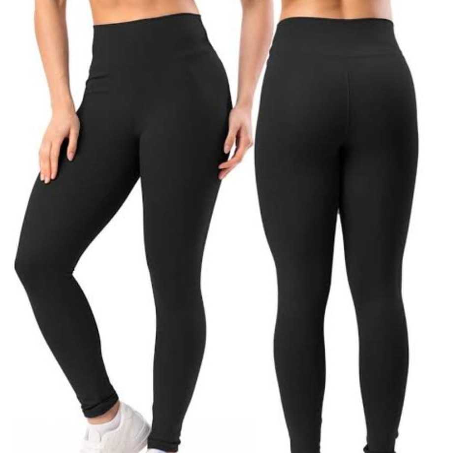 Calça Legging Feminina Comum Cintura Alta Caminhada Crossfit Academia Treino Dia a dia