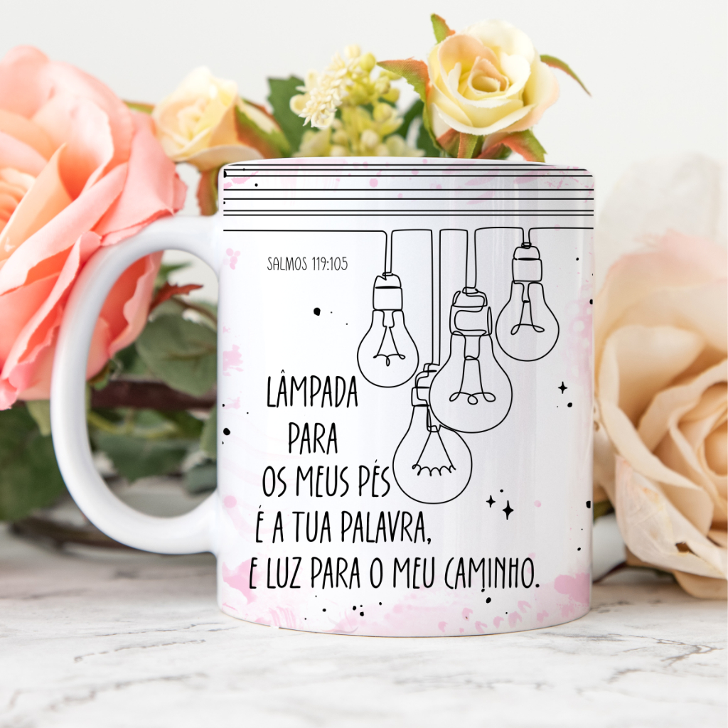 Caneca Religiosa Minimalista | Caneca de Fé | Presente Cristão Católico Evangélico