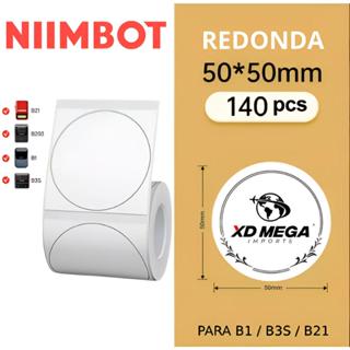 Etiqueta Redonda 50x50mm Branca (140un) Niimbot B1/b21/b3s em Oferta na Shopee