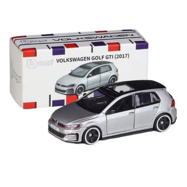 Miniatura Bburago Volkswagen Golf GTI 2017 1:64 –  Diecast Colecionável Original