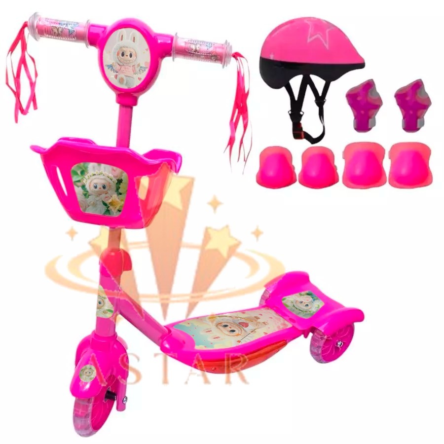 Patinete I Antil 3 Rodas Menina Minnie Musica C/Cesta Luz Musica Barato Menor Preço — R$ 97,99 em Shopee, 36% OFF