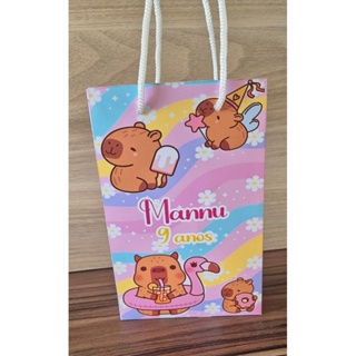 Sacolinha Capivara personalizada - Pegue e monte - Fazemos vários temas consulte em Oferta na Shopee