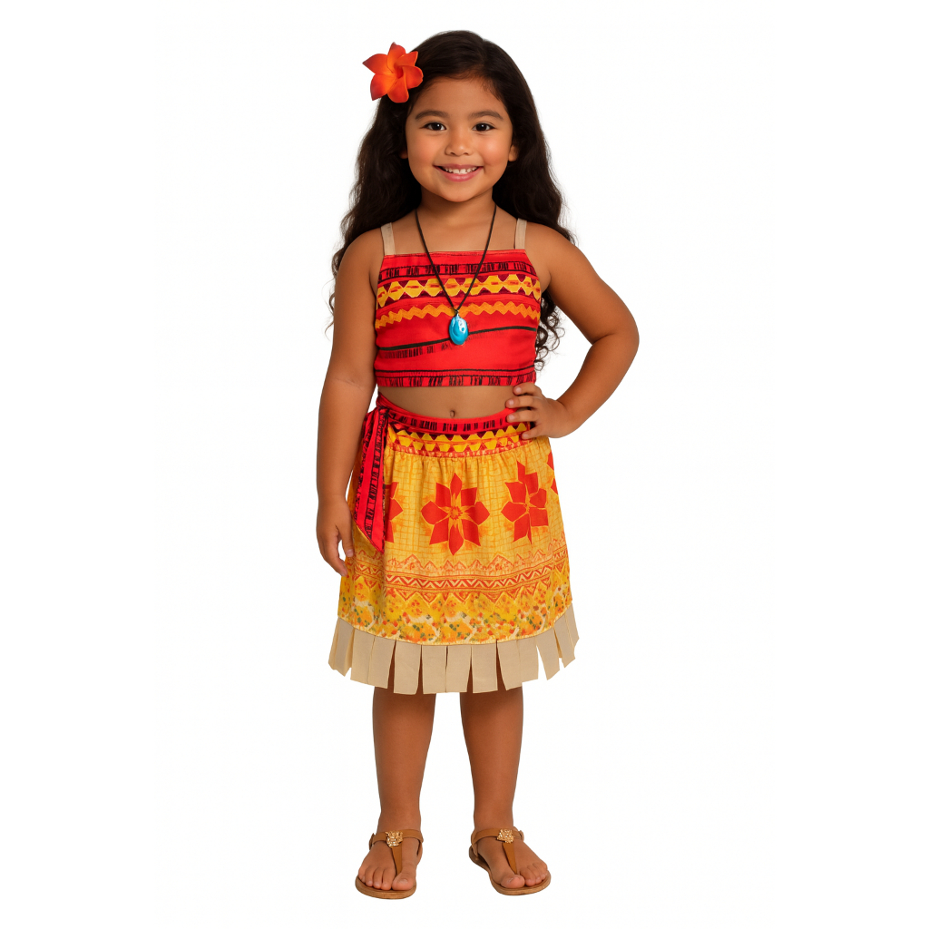 Fantasia Infantil Moana Menina Envio Rapido