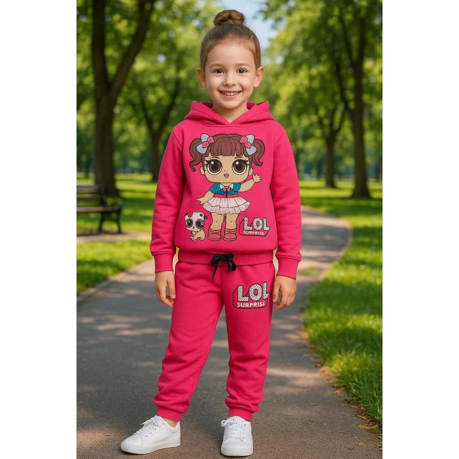 Conjunto Moletom Infantil Menina Minie,  Lol Inverno Frio Envio Já  agasalho calça e blusa roupa juvenil