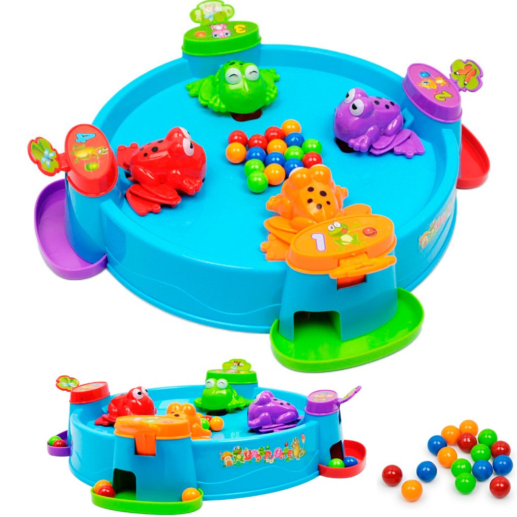 Jogo Sapinhos Comilões Jogo Educativo Infantil Papa Bolinhas Papa Sapo Brinquedo Criança 5 Anos