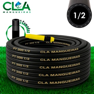 Mangueira Jardim Trançada Resistente Flexível 10/15/20/25/30/50 Metros PT 300 PSI Água 1/2" Com Bico em Oferta na Shopee