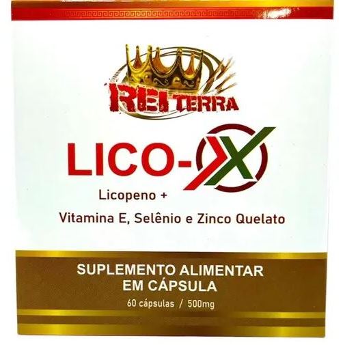 Lico-X Licopeno + Vitamina E + Selênio + Zinco Quelato 60 Cápsulas