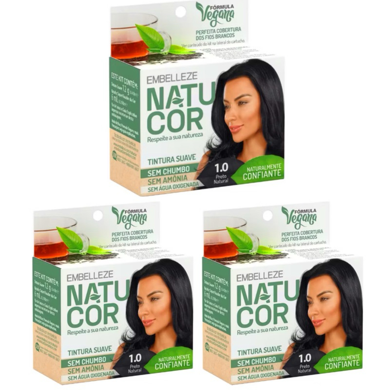 kit Tinta Natucor Sem Amônia em Oferta na Shopee