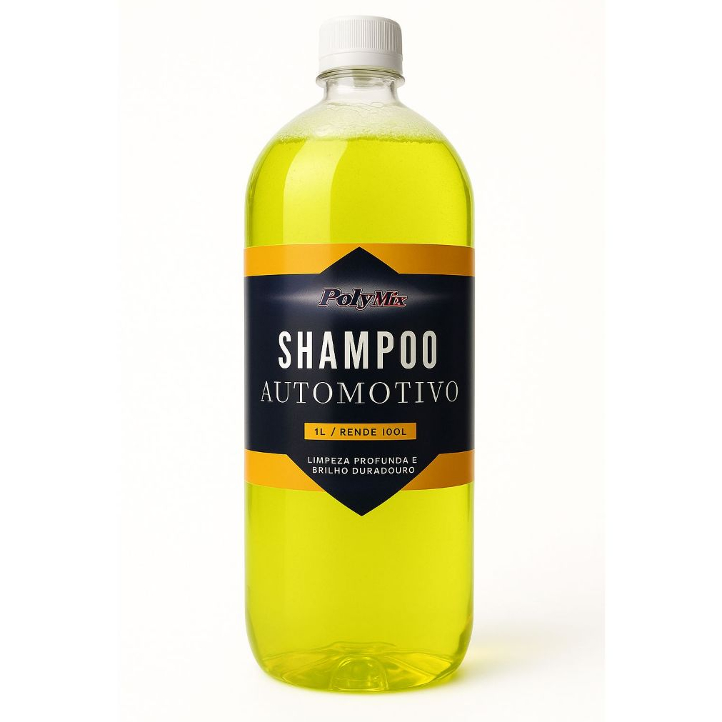 Shampoo Automotivo Concentrado 1l Rende Até 100 Litros Limpeza Profunda Polymix