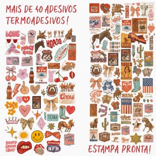 Adesivo termocolante DTF Country  termocolante para personalizar calça Jaqueta Camisa Pronto p Estampar envio imediato em Oferta na Shopee