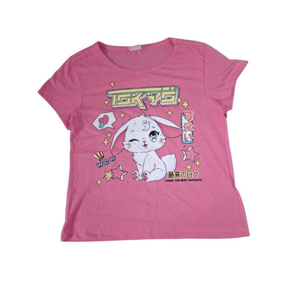 Camisa Infantil Feminina Rosa - Gata Tokyo | Estilosa e Confortável