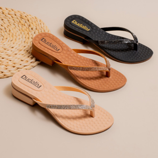 Sandália Salto Baixo Feminina Bloco Tamanco Saltinho Stras em Oferta na Shopee