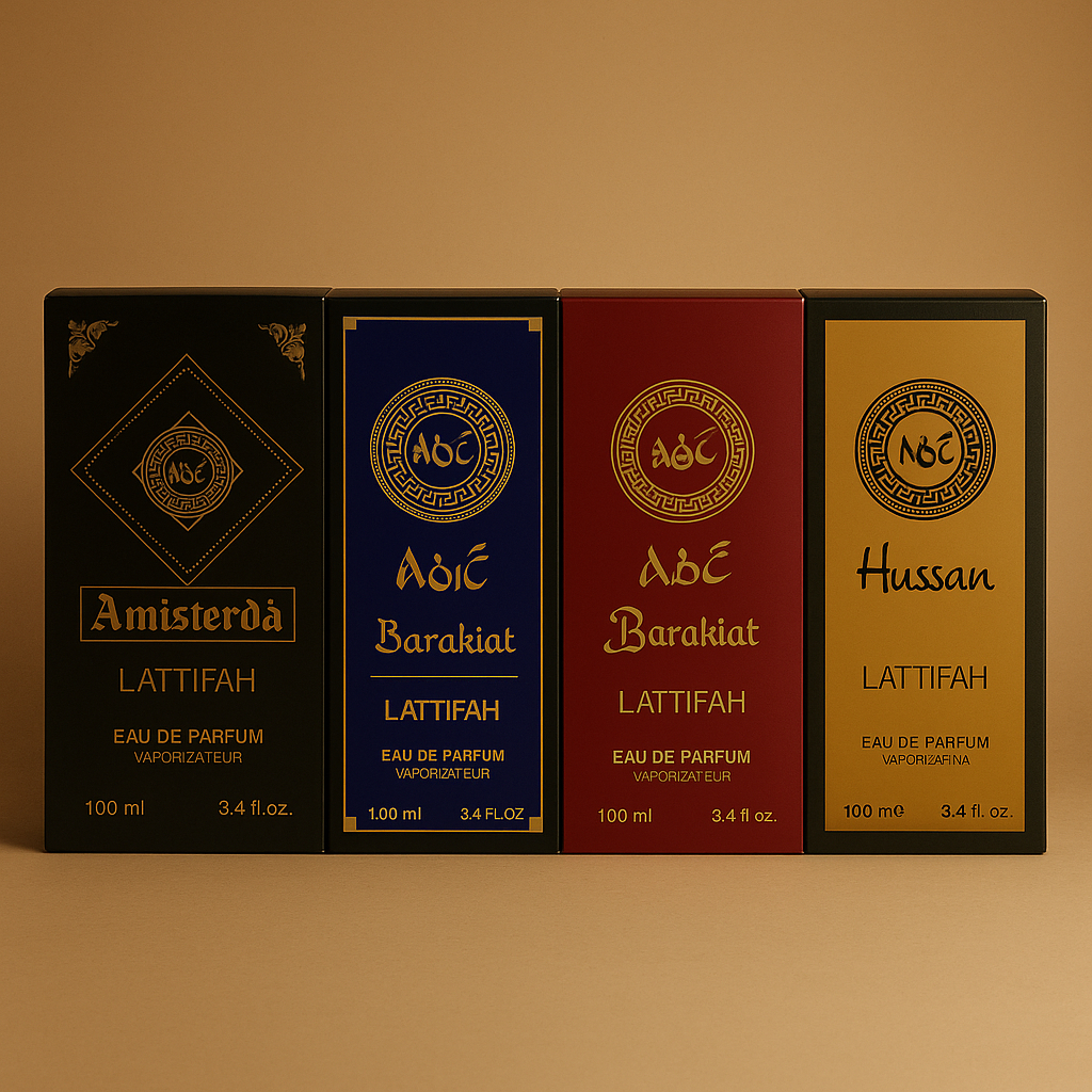 Kit 4 Perfume Árabe Masculino e Feminino 100ml Amadeirado Fragrância Duradoura