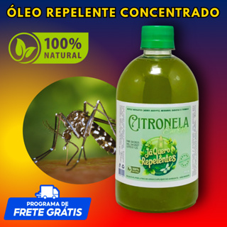 Óleo de Citronela 500ml 🌿 Repelente Natural 100% Seguro p/ Crianças e Pets! Faz 100L em Oferta na Shopee