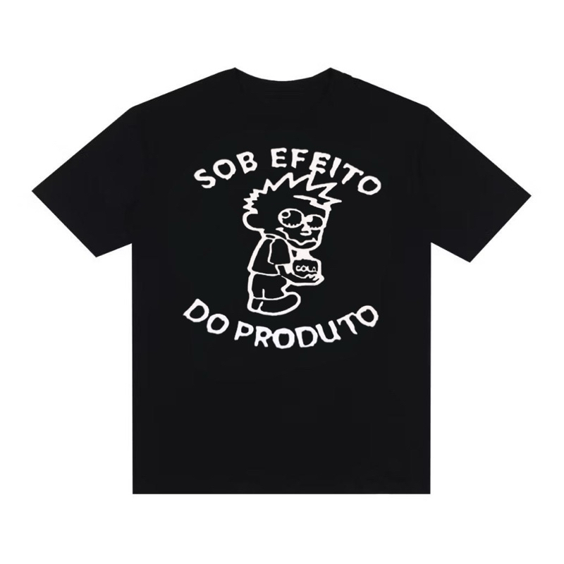 Camiseta Camisa Unissex Streetwear Oversized Estampada Estilosa Y2K Meme Sob Efeito Premium Larga Hip Hop