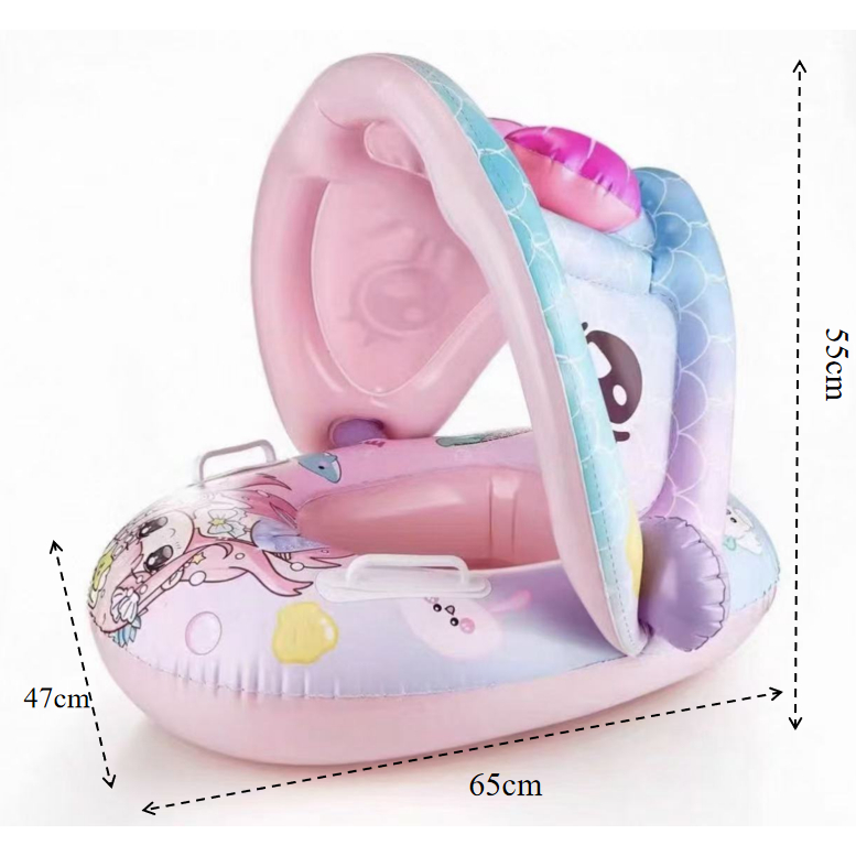 Boia com cobertura Fralda Inflavel Infantil Bebe Brinquedo Piscina Parasol Guardasol thayshop_brasil em Oferta na Shopee