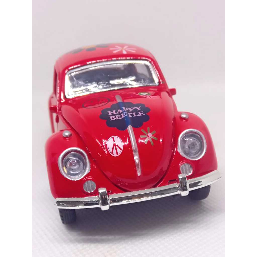 Miniatura Metal Fusca Flowers 1:36 metal Diecast colecionável