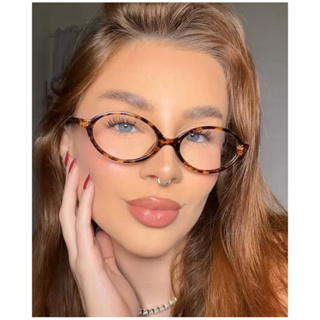 Moda Óculos de Grau Armação Retro Tartaruga Miu Miu Oval Blogueira Vintage Y2k Óculos de Sol em Oferta na Shopee