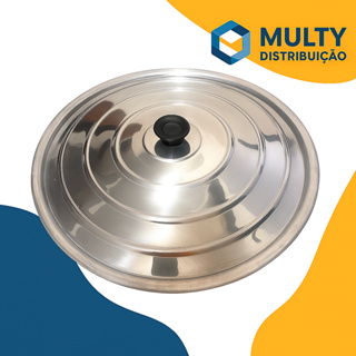 Tampa de alumínio diversos tamanhos, pomel preto em Oferta na Shopee