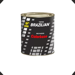 Tinta Automotiva Brazilian Pronta P/ Uso Poliéster 900ml – Diversas Cores (Prata)