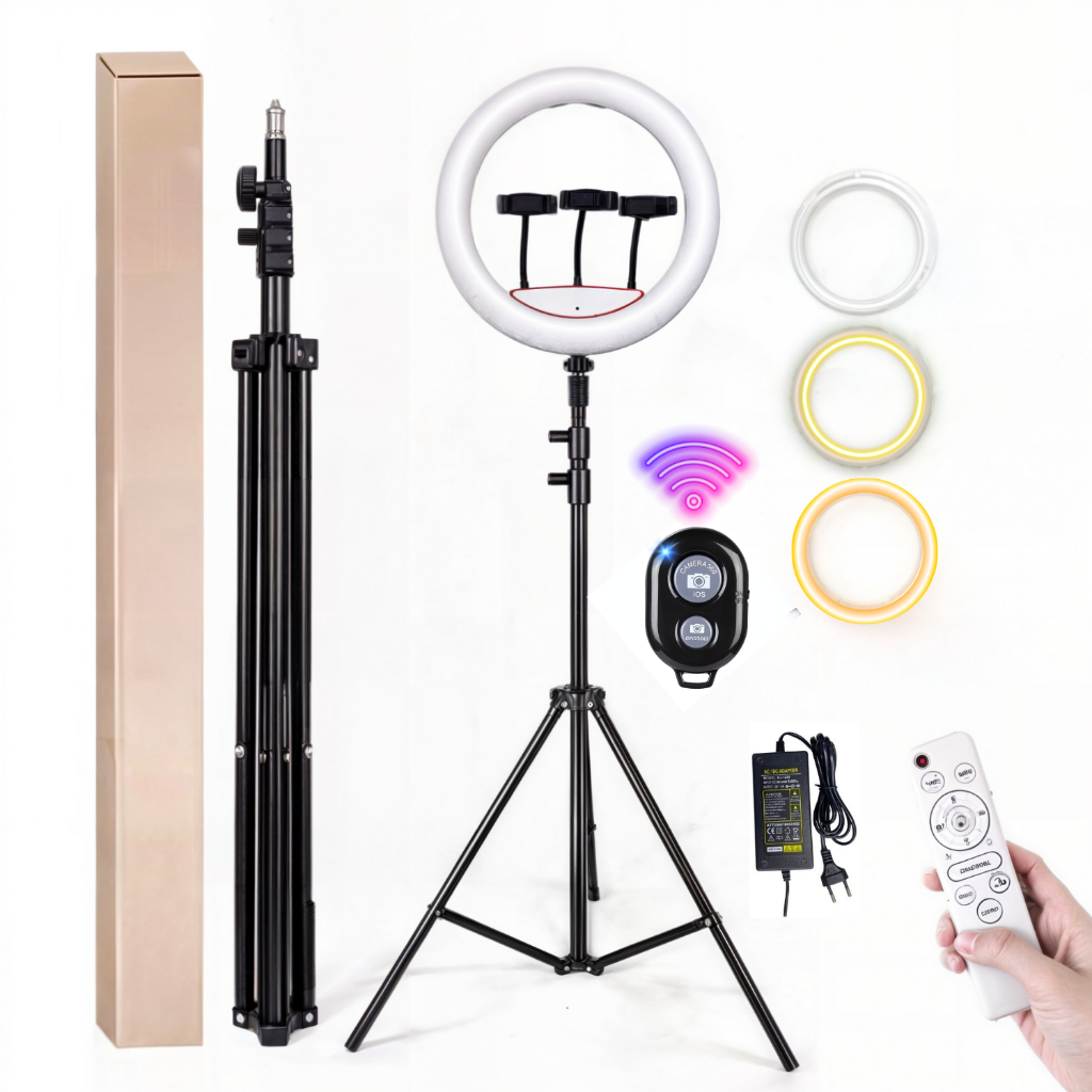 Ring Light Com Tripé Ringlinght Grande 14 Polegadas Luz Led