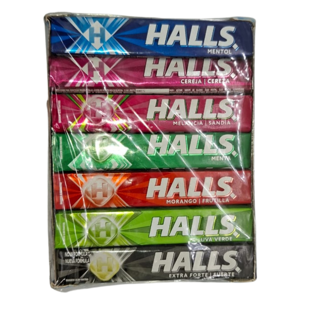 Drops Halls 21 Un Extra Forte Sortidos Caixa Sortida 7 Sabores 3 de Cada Balas Promoção Dia das Mães