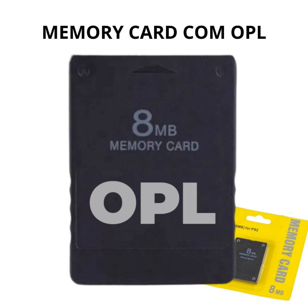 Memory Card PS2 + O_pl Atualizado SLIM OU FAT em Oferta na Shopee