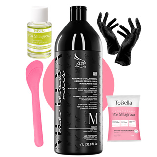 Zap Me Leva+ Passo 2 Mascara Uso Profissional 1L Queratina em Oferta na Shopee