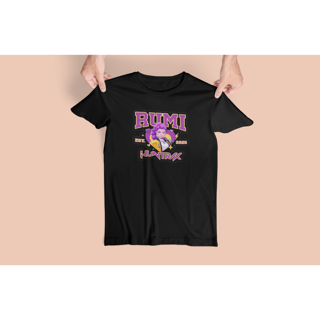 Camiseta feminina estampada garota demon huntrx anime k-pop huntrix blusa 100% algodão, kpop, hunter