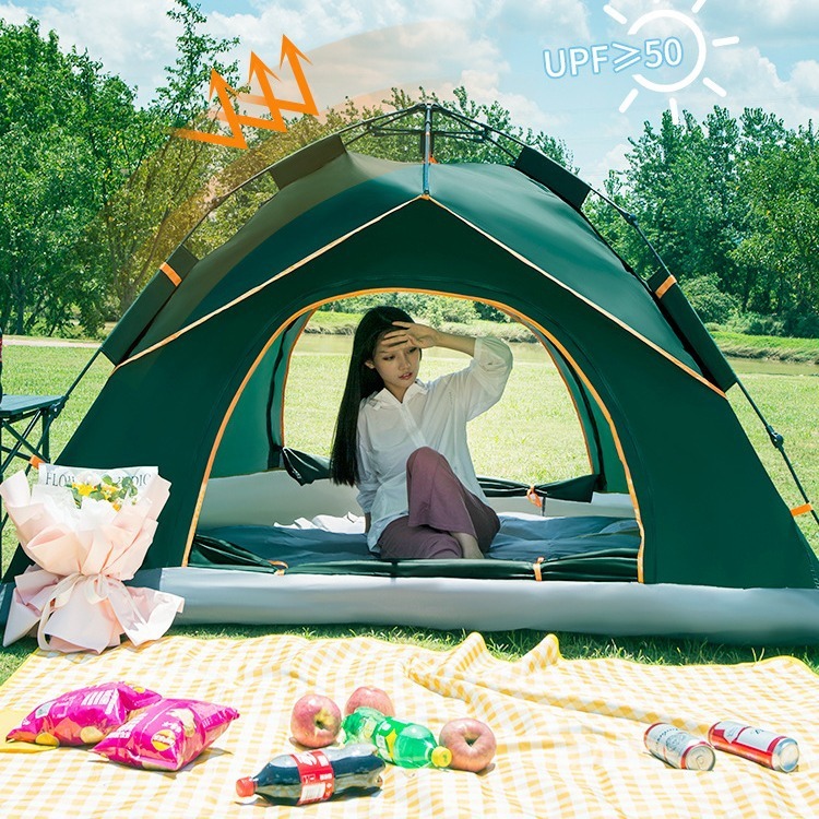 Barraca Camping 2-3 Pessoas Automatica Impermeavel 2000mm 210*165*100CM