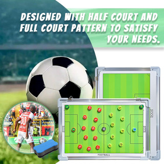 Kit De Prancheta Para Quadra De Futebol, Basquete E Vôlei, Quadro Tático Magnético