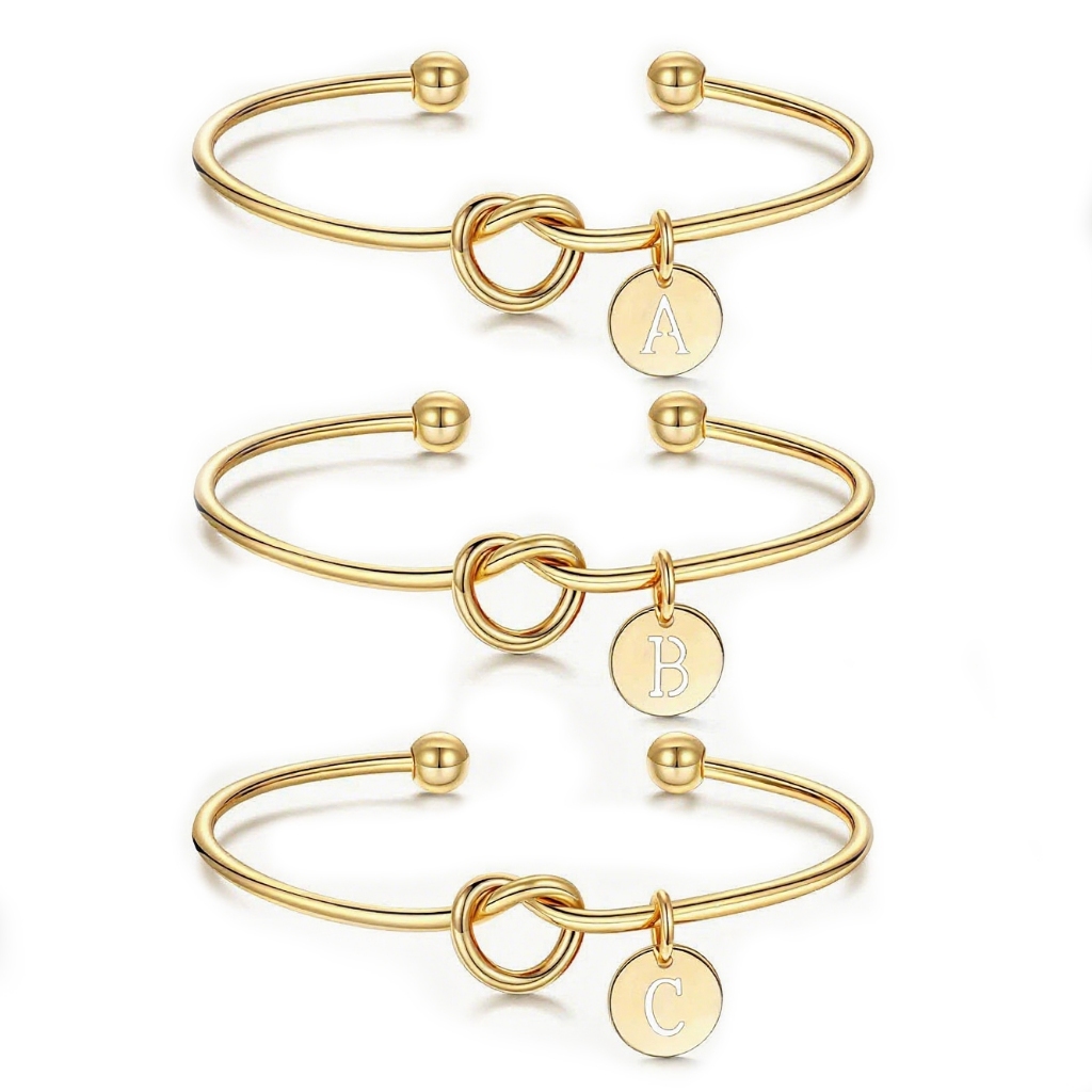Pulseira ouro prata Moda pulseira aberta Letras inglesas A-Z pulseira aberta Pulseiras femininas em Oferta na Shopee