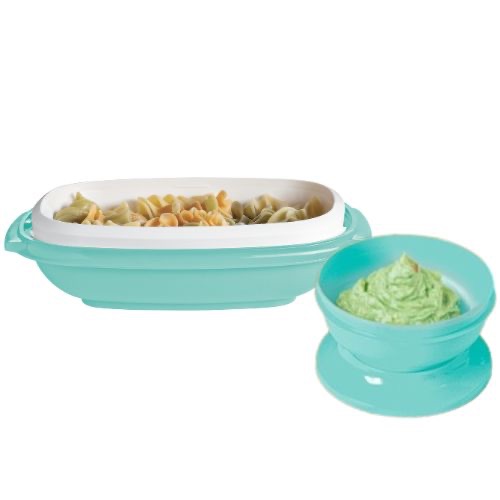KIT TRAVESSA COM ESCORREDOR 1,5L + TIGELA ACTUALITÉ 650ML ARUBA - TUPPERWARE
