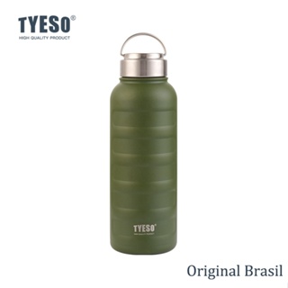 TYESO Garrafa Térmica 1L  Ideal para Academia/Trabalho/Viagem Mantém 6h Quente e 8h Fria em Oferta na Shopee