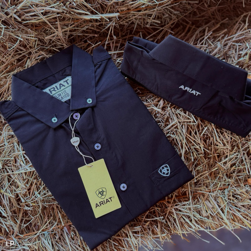 Camisa Xadrez Masculino manga curta Preto country