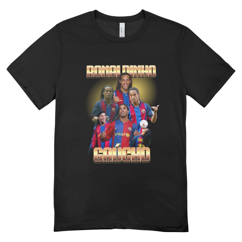 Camisetas Algodão Unissex Tshirt Graphic tee Ronaldinho o Bruxo