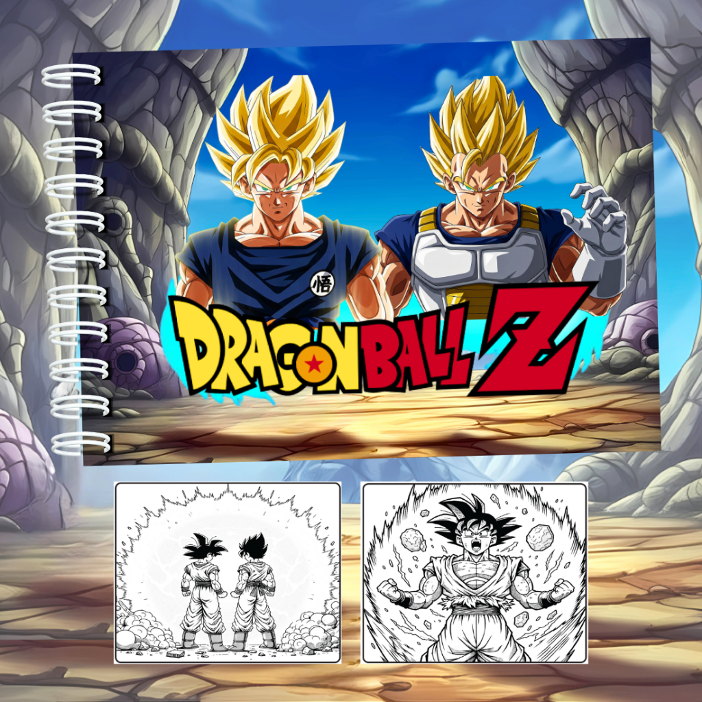 Livro De Colorir Dragon Ball Capa Dura Folhas A5 180g LANÇAMENTO