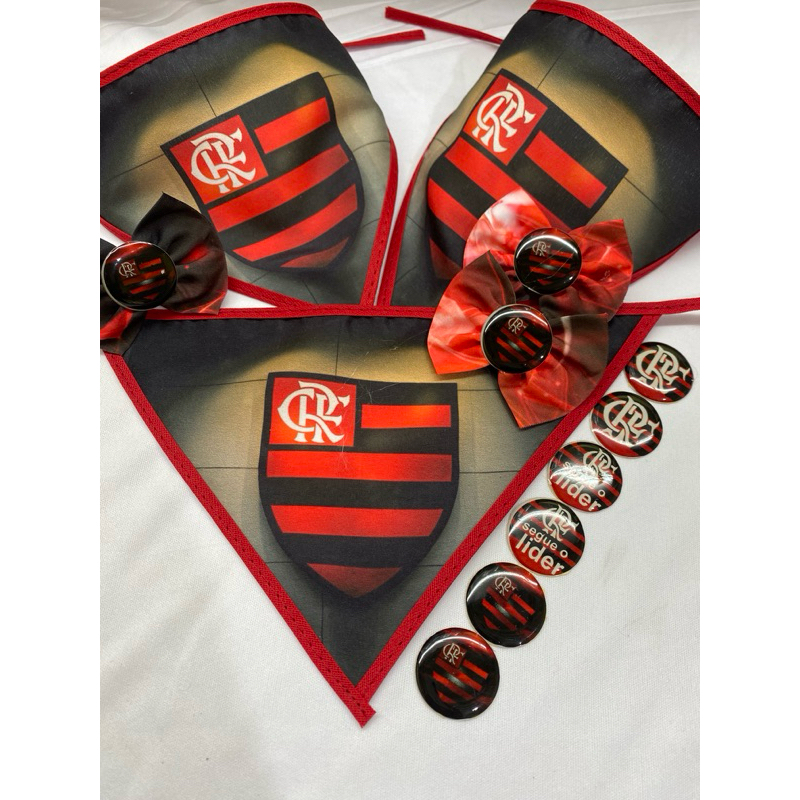 bandana pet Flamengo, Vasco, Fluminense, Botafogo
