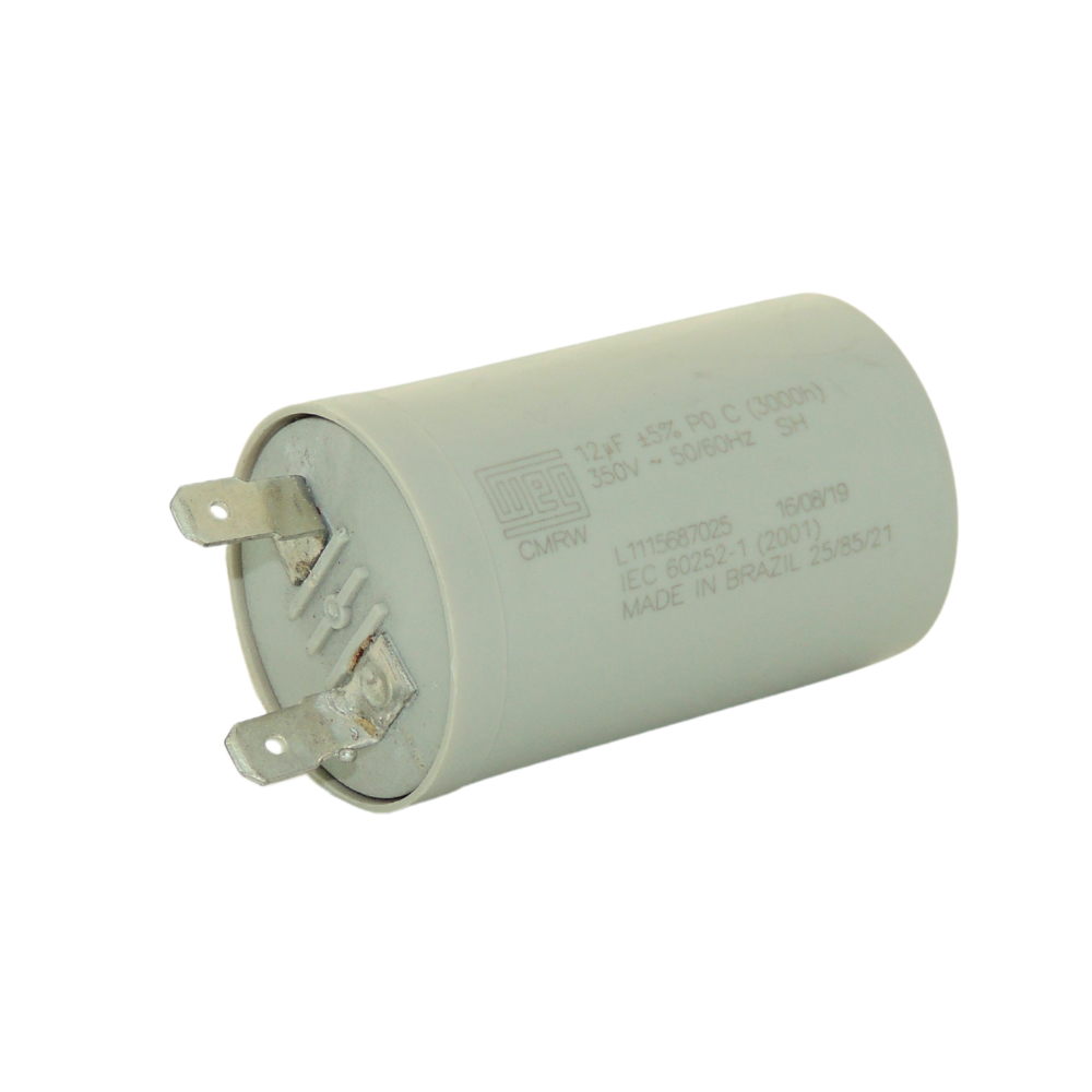 CAPACITOR 12UF 12MF 350V ±5% 3000H TANQUINHO COLORMAQ 10KG IEC-60252-1