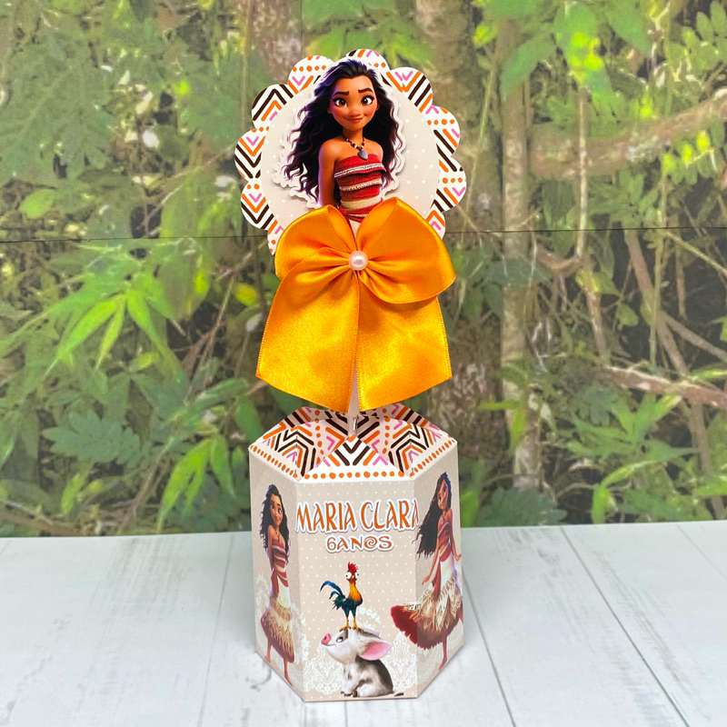 Enfeite de Mesa Moana Adulta Personalizado / Centro de Mesa Moana Adulta /  Aniversário / Lembrancinha Personalizada