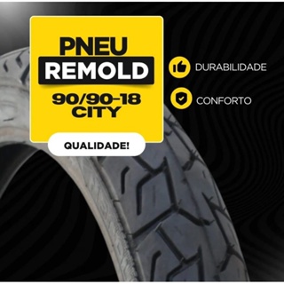 Pneu moto DuraCity Traseiro 90/90/18 CG Titan todos os anos ecológico em Oferta na Shopee