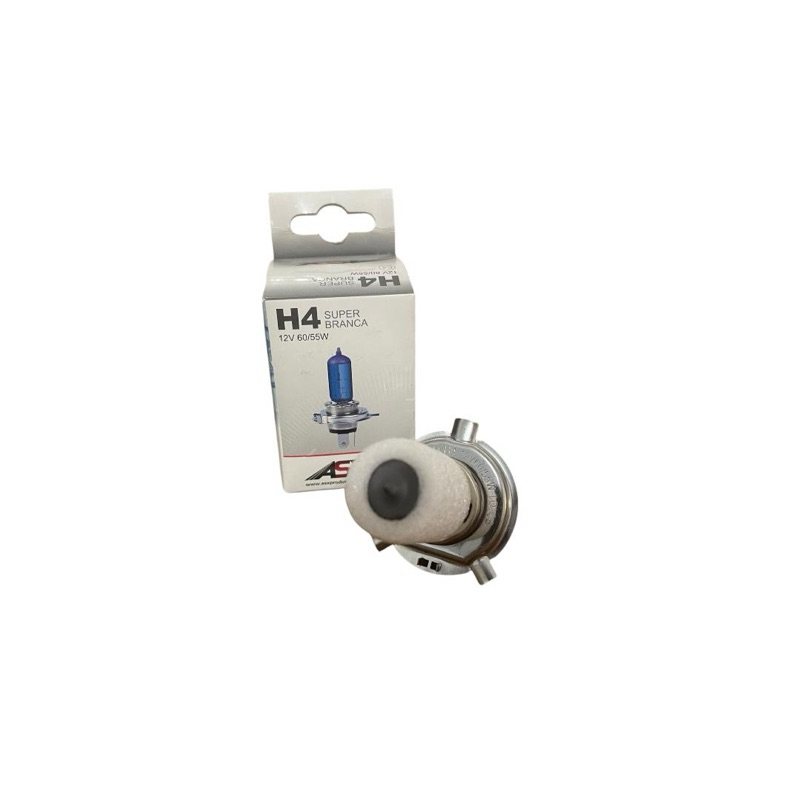 Asx Lampada H4 H8 Halagenica Super Branca 4500 Kelvin 1 Unidade