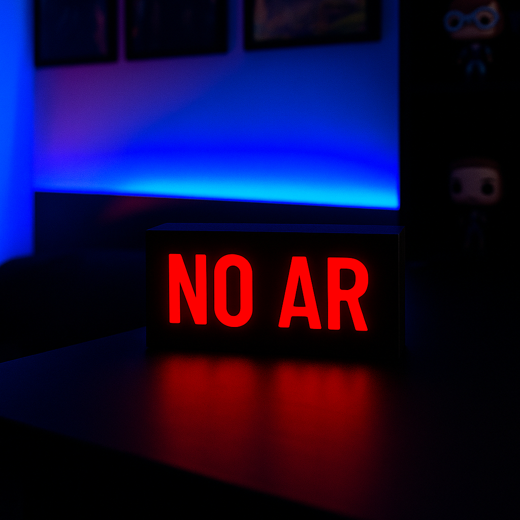 Luminária de mesa Streamer Youtuber Lives Vídeos No Ar Com Led Bivolt Setup Gamer