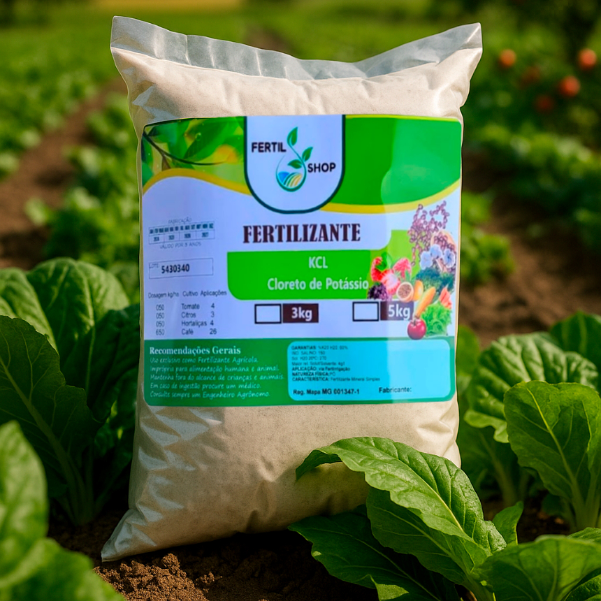 Fertilizante KCL Cloreto de Potássio Solúvel – Floração e Frutificação - Variações de KG