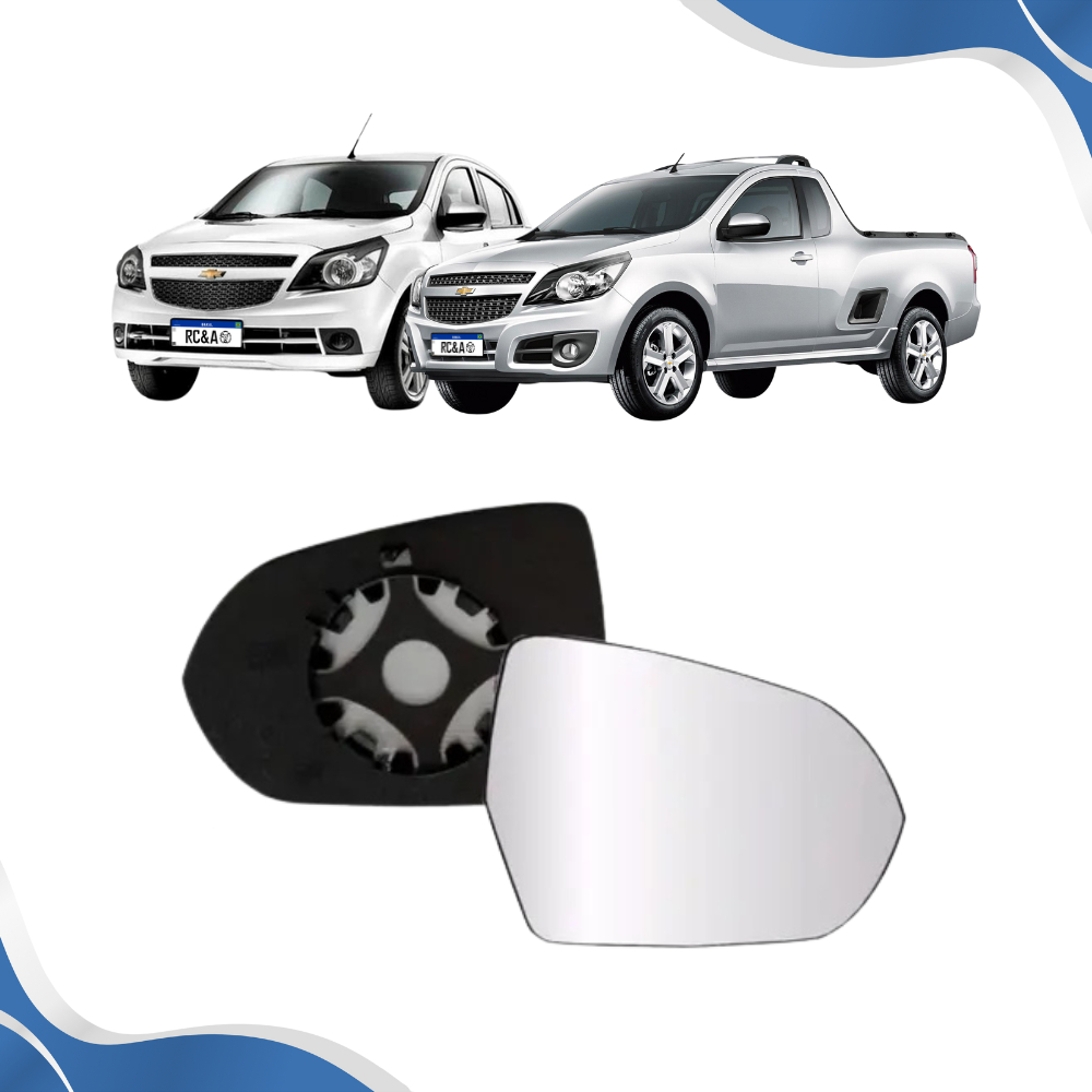 Lente Retrovisor Agile Com Base 2009 2010 2011 2012 2013 2014)- Original METAGAL