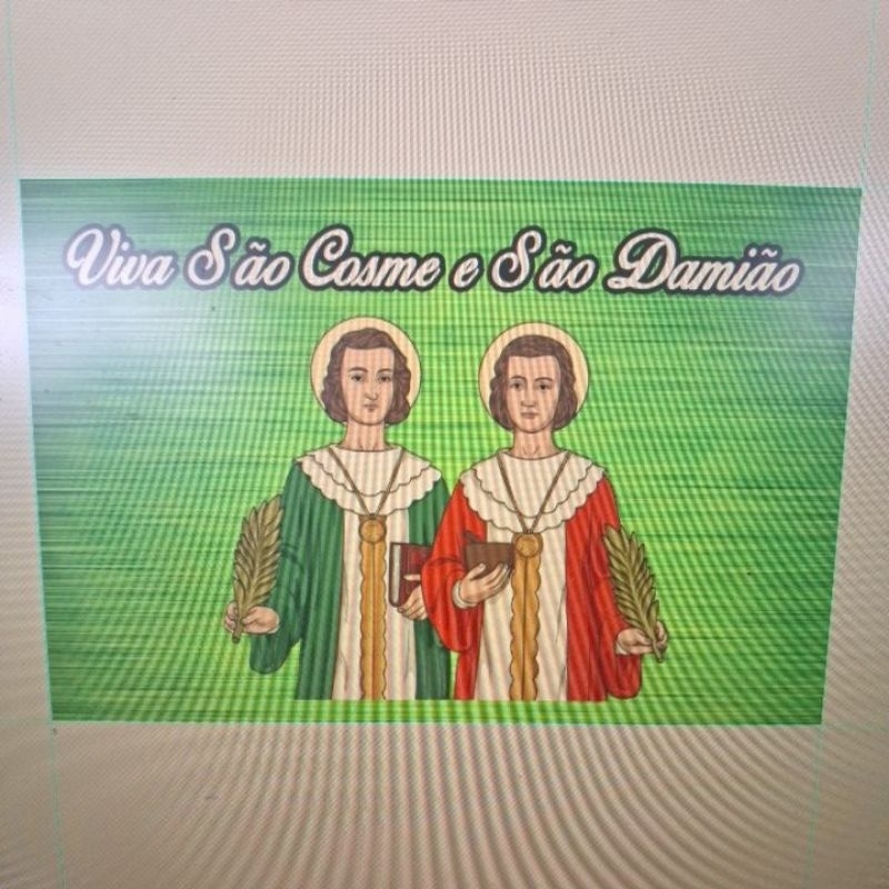 Adesivos Viva São Cosme e São Damião 10x7cm