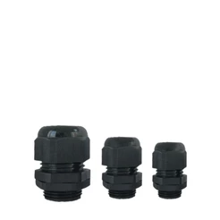 Kit 10 Prensa Cabo 3 a 7mm Pg7 Preto Ip68 1/4 - 10 peças