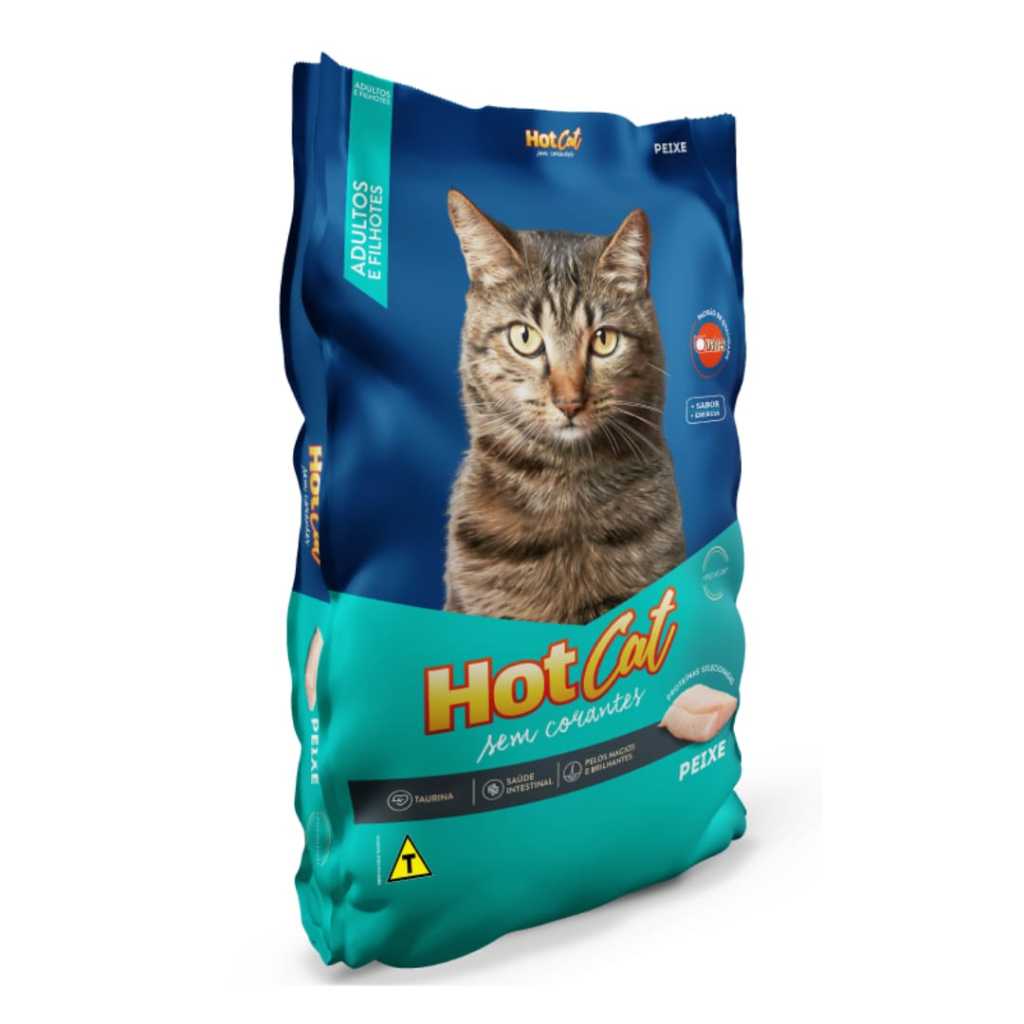 Ração Quatree Hot Cat Peixe Gatos Adultos 10,1kg em Oferta na Shopee